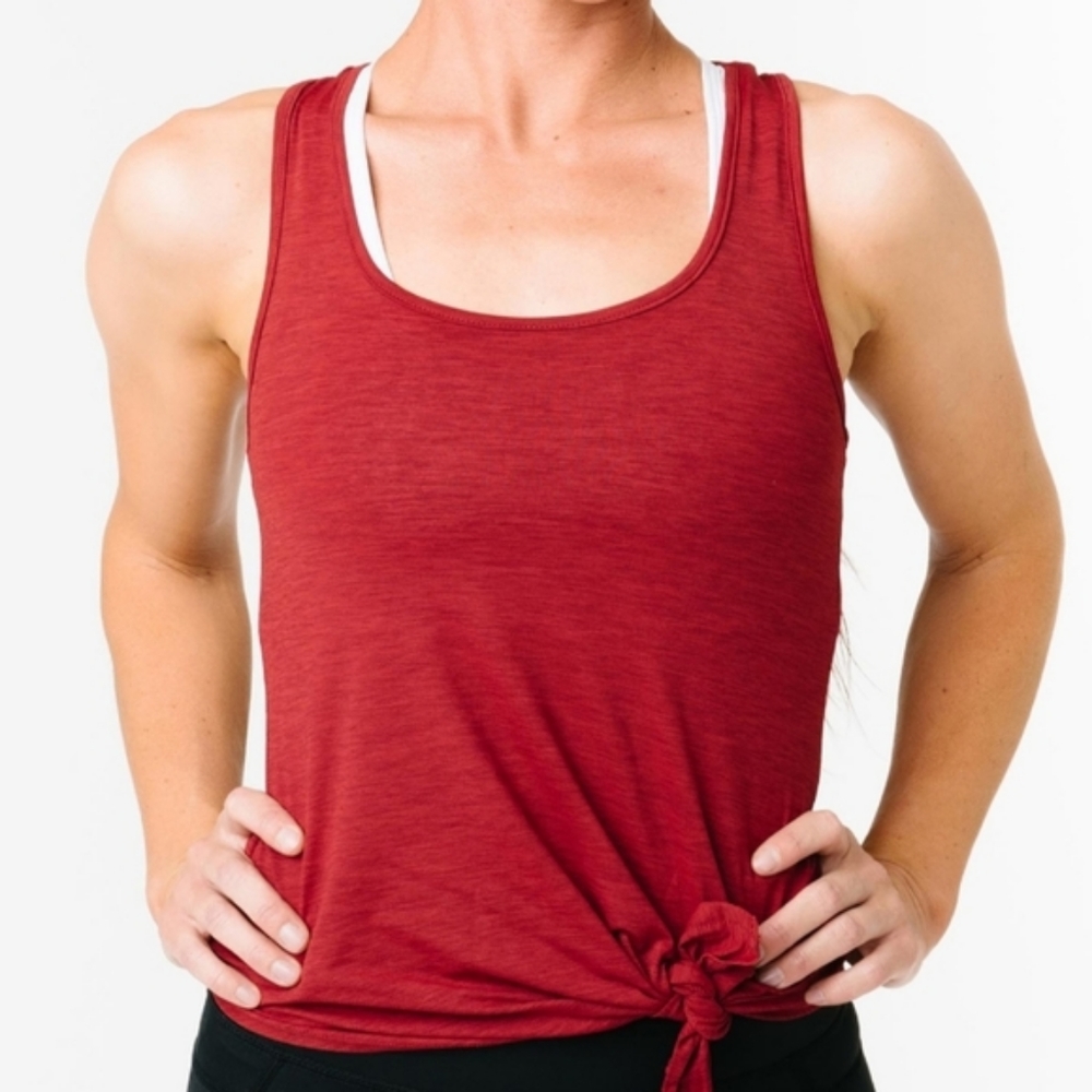 Zyia Red Knot Tank
